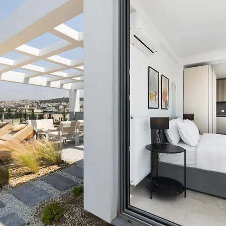 Skyline 360 Luxury With Stunning Terrace #free Parking# By Binobi! * 테살로니키