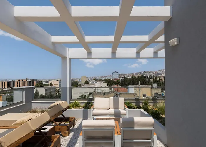 Skyline 360 Luxury With Stunning Terrace #free Parking# By Binobi! Apartament Saloniki